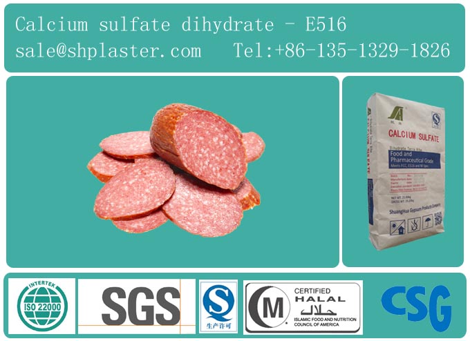 Food grade calcium sulfate