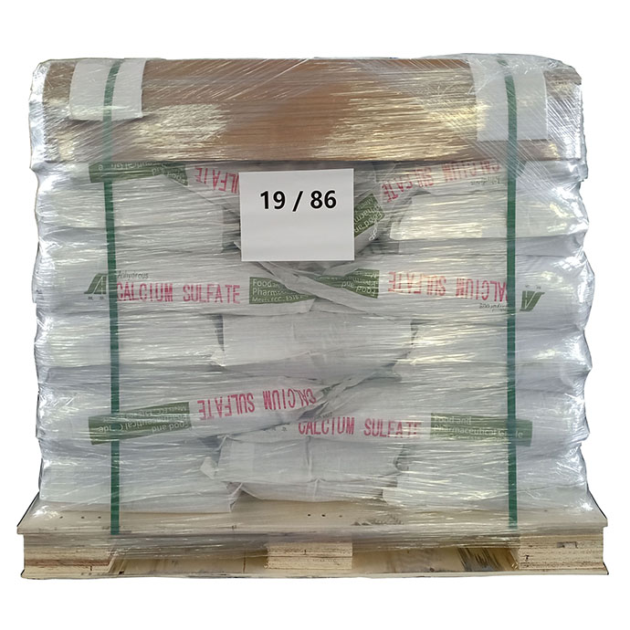 pallet food grade calcium sulfate anhydrous for baking ingredient